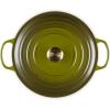 imageLe Creuset Enameled Cast Iron Signature Round Wide Dutch Oven 675 qt CaribbeanOlive