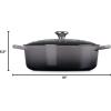 imageLe Creuset Enameled Cast Iron Signature Round Wide Dutch Oven 675 qt CaribbeanOyster
