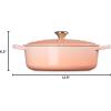 imageLe Creuset Enameled Cast Iron Signature Round Wide Dutch Oven 675 qt CaribbeanPeche