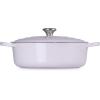 imageLe Creuset Enameled Cast Iron Signature Round Wide Dutch Oven 675 qt CaribbeanShallot