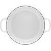 imageLe Creuset Enameled Cast Iron Signature Round Wide Dutch Oven 675 qt CaribbeanWhite