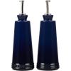 imageLe Creuset Signature Stoneware Oil ampamp Vinegar set 10 oz each Black OnyxIndigo