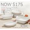 imageLe Creuset Stoneware 4 PC Heritage Bakeware Set CeriseMarseille