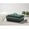 imageLe Creuset Stoneware Heritage Covered Rectangular Casserole 4 qt 12quot x 9quot CaribbeanArtichaut