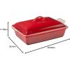 imageLe Creuset Stoneware Heritage Covered Rectangular Casserole 4 qt 12quot x 9quot CaribbeanCerise