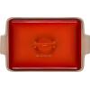 imageLe Creuset Stoneware Heritage Covered Rectangular Casserole 4 qt 12quot x 9quot CaribbeanFlame