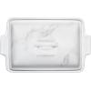 imageLe Creuset Stoneware Heritage Covered Rectangular Casserole 4 qt 12quot x 9quot CaribbeanMarble