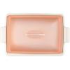 imageLe Creuset Stoneware Heritage Covered Rectangular Casserole 4 qt 12quot x 9quot CaribbeanPeche