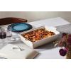 imageLe Creuset Stoneware Heritage Covered Rectangular Casserole 4 qt 12quot x 9quot CaribbeanPeche
