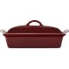 imageLe Creuset Stoneware Heritage Covered Rectangular Casserole 4 qt 12quot x 9quot CaribbeanRhone