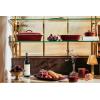 imageLe Creuset Stoneware Heritage Covered Rectangular Casserole 4 qt 12quot x 9quot CaribbeanRhone