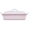 imageLe Creuset Stoneware Heritage Covered Rectangular Casserole 4 qt 12quot x 9quot CaribbeanShallot