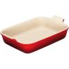 imageLe Creuset Stoneware Heritage Rectangular Dish 4 qt 12quot x 9quot Caribbean LargeCerise
