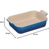 imageLe Creuset Stoneware Heritage Rectangular Dish 4 qt 12quot x 9quot Caribbean LargeMarseille