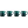 imageLe Creuset Stoneware Set of 4 Mugs 14 oz each CaribbeanArtichaut