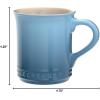 imageLe Creuset Stoneware Set of 4 Mugs 14 oz each CaribbeanCaribbean