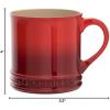 imageLe Creuset Stoneware Set of 4 Mugs 14 oz each CaribbeanCerise
