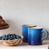 imageLe Creuset Stoneware Set of 4 Mugs 14 oz each CaribbeanMarseille