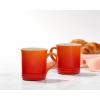 imageLe Creuset Stoneware Set of 4 Mugs 14 oz each CaribbeanOlive