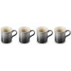 imageLe Creuset Stoneware Set of 4 Mugs 14 oz each CaribbeanOyster