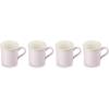 imageLe Creuset Stoneware Set of 4 Mugs 14 oz each CaribbeanShallot
