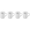 imageLe Creuset Stoneware Set of 4 Mugs 14 oz each CaribbeanWhite