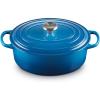 imageLe Creuset Enameled Cast Iron Signature Oval Dutch Oven 675 qt OysterMarseille