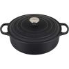 imageLe Creuset Enameled Cast Iron Signature Round Wide Dutch Oven 675 qt CaribbeanLicorice