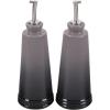 imageLe Creuset Signature Stoneware Oil ampamp Vinegar set 10 oz each Black OnyxOyster