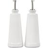 imageLe Creuset Signature Stoneware Oil ampamp Vinegar set 10 oz each Black OnyxWhite