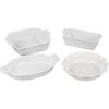 imageLe Creuset Stoneware 4 PC Heritage Bakeware Set CeriseWhite