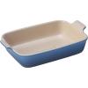 imageLe Creuset Stoneware Heritage Rectangular Dish 4 qt 12quot x 9quot Caribbean LargeMarseille