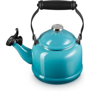 imageLe Creuset Enamel On Steel Demi Tea Kettle with Metal Finishes 125 qt CaribbeanCaribbean
