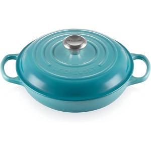 imageLe Creuset Enameled Cast Iron Signature Braiser 5 qt  CaribbeanCaribbean