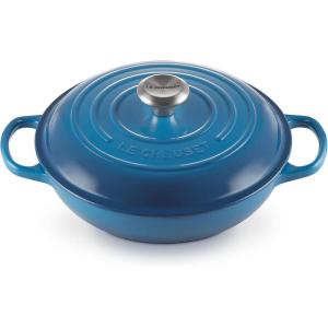 imageLe Creuset Enameled Cast Iron Signature Braiser 5 qt  CaribbeanMarseille