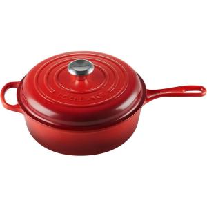 imageLe Creuset Enameled Cast Iron Signature Cassadou 375 qt CaribbeanCerise