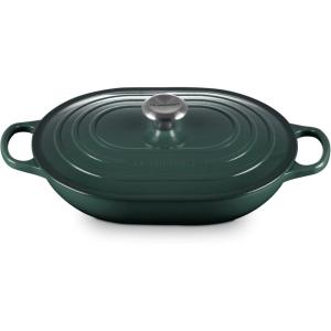 imageLe Creuset Enameled Cast Iron Signature Oval Casserole 375 qt CeriseArtichaut