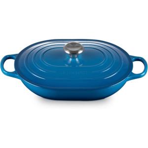 imageLe Creuset Enameled Cast Iron Signature Oval Casserole 375 qt CeriseMarseille