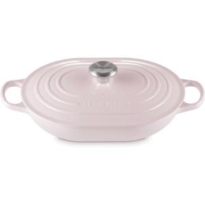 imageLe Creuset Enameled Cast Iron Signature Oval Casserole 375 qt CeriseShallot