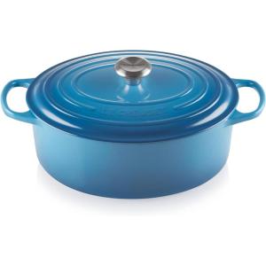imageLe Creuset Enameled Cast Iron Signature Oval Dutch Oven 675 qt OysterMarseile