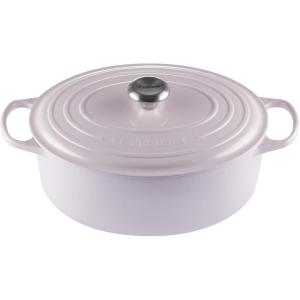 imageLe Creuset Enameled Cast Iron Signature Oval Dutch Oven 675 qt OysterShallot