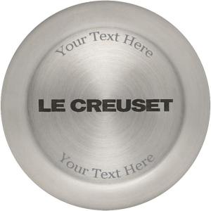 imageLe Creuset Enameled Cast Iron Signature Oval Dutch Oven 675 qt Oysterw Engraved Knob