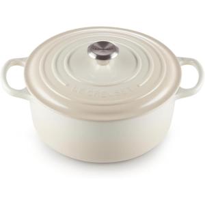 imageLe Creuset Enameled Cast Iron Signature Round Dutch Oven 55 qt Meringue