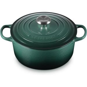 imageLe Creuset Enameled Cast Iron Signature Round Dutch Oven with Lid 55 Quart ShallotArtichaut