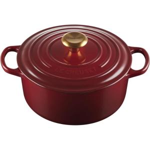 imageLe Creuset Enameled Cast Iron Signature Round Dutch Oven with Lid 55 Quart ShallotRhone