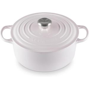 imageLe Creuset Enameled Cast Iron Signature Round Dutch Oven with Lid 55 Quart ShallotShallot