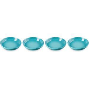imageLe Creuset Stoneware Pasta Bowls White 975quot Set of 4Caribbean