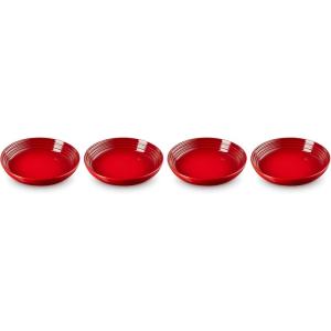 imageLe Creuset Stoneware Pasta Bowls White 975quot Set of 4Cerise