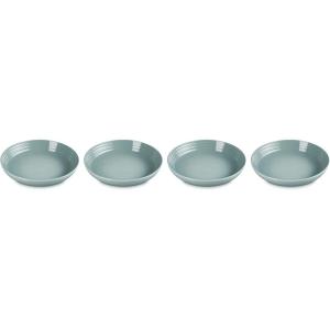 imageLe Creuset Stoneware Pasta Bowls White 975quot Set of 4Sea Salt