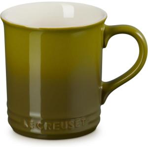 imageLe Creuset Stoneware Set of 4 Mugs 14 oz each CaribbeanOlive